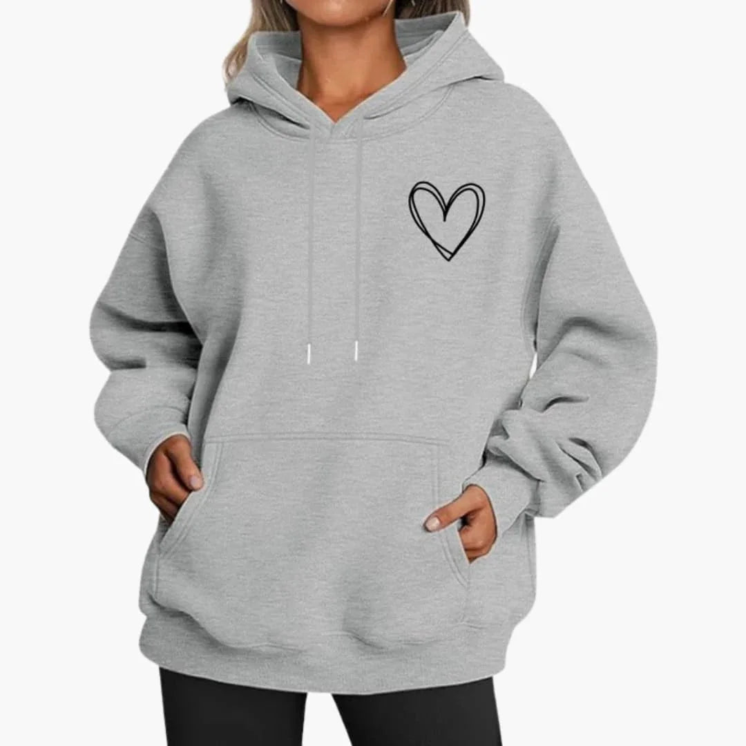 BerlinGlamour | Dames hoodie met capuchon en kangoeroezak 4