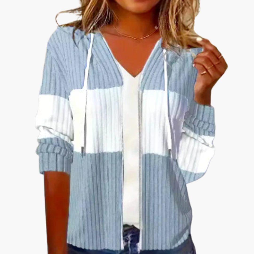 BerlinGlamour | Dames hoodie met rits 0