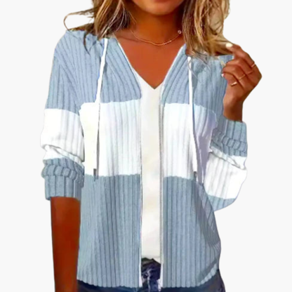 BerlinGlamour | Dames hoodie met rits 0