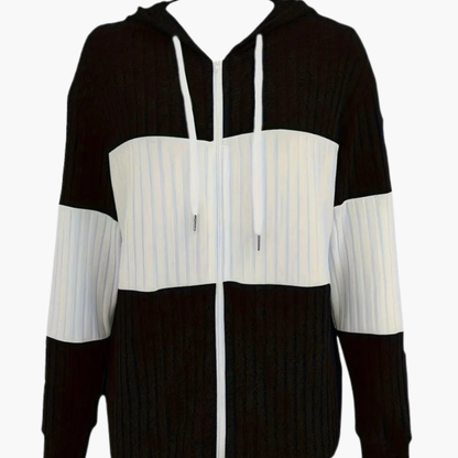 BerlinGlamour | Dames hoodie met rits 2