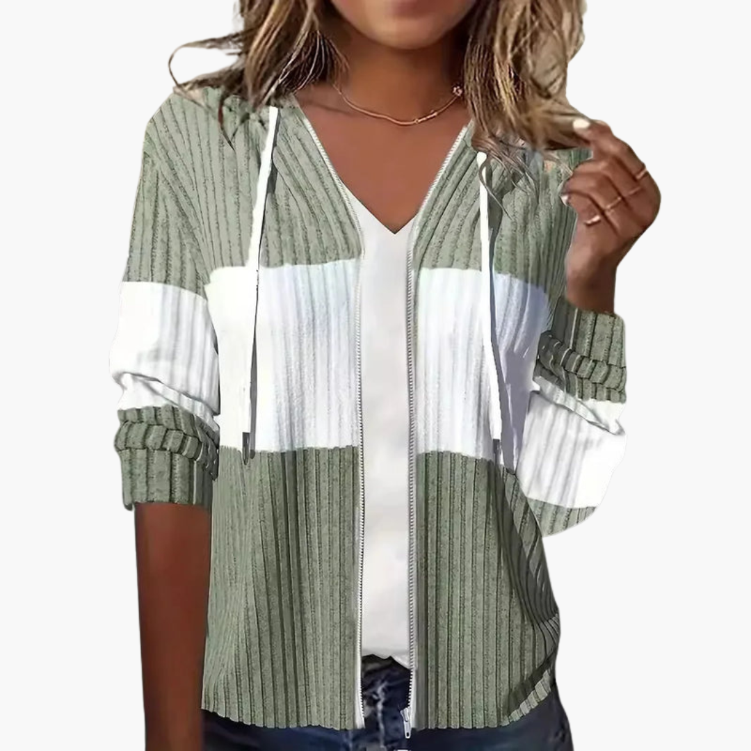 BerlinGlamour | Dames hoodie met rits 3