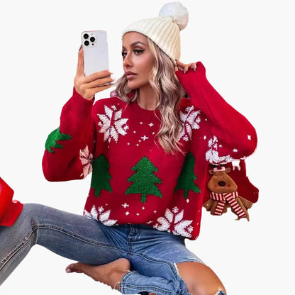 BerlinGlamour | Dames kersttrui met boom 4