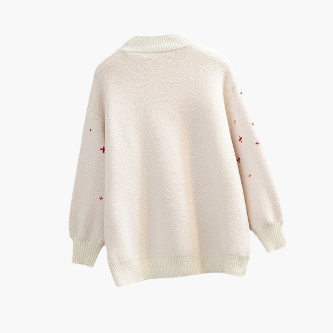 BerlinGlamour | Dames kersttrui met rendiermotief 3