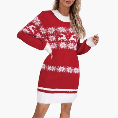 BerlinGlamour | Dames kersttrui met sneeuwvlokdesign 2