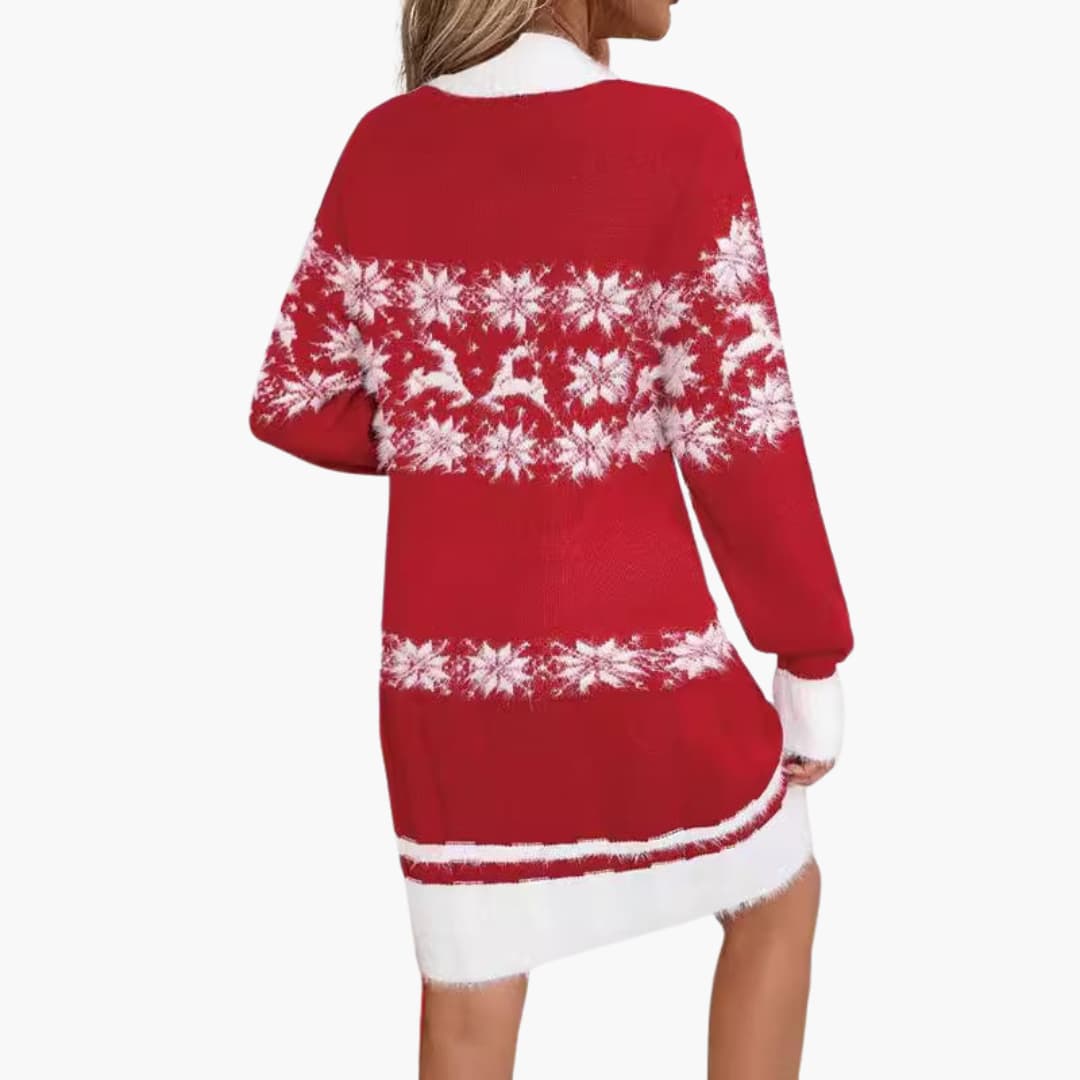 BerlinGlamour | Dames kersttrui met sneeuwvlokdesign 3