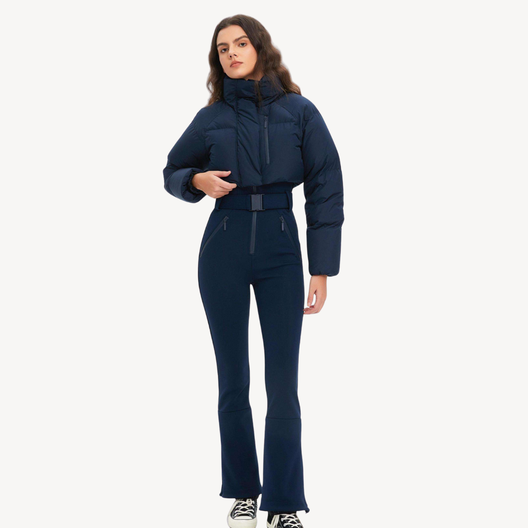 BerlinGlamour | Dames pufferjack met riembroek 2