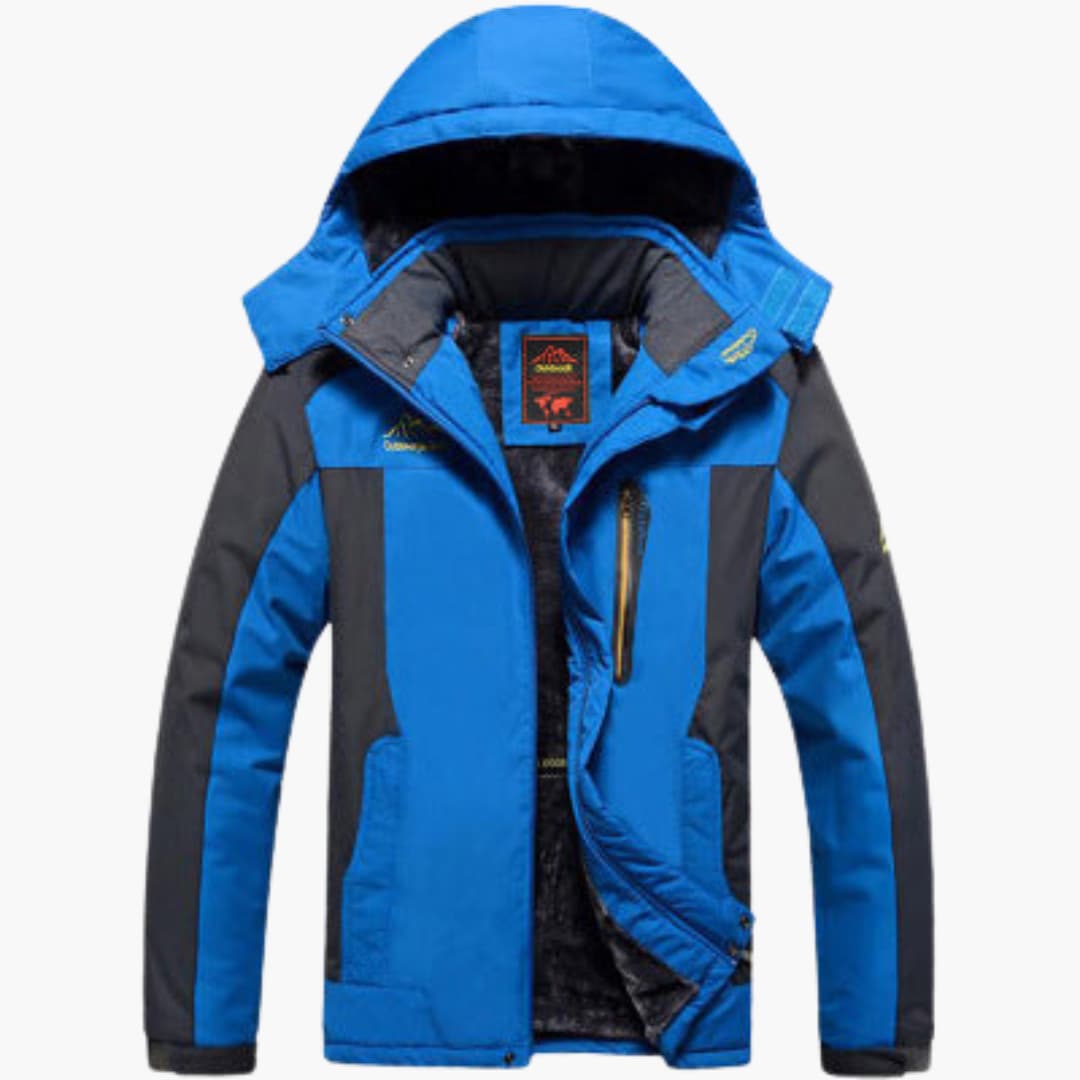 BerlinGlamour | Dames ski-jack met capuchon, rits en meerdere zakken 3