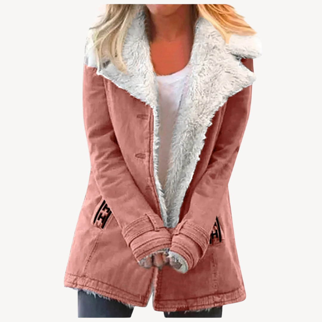 BerlinGlamour | Dames winterjas met fleecevoering 1