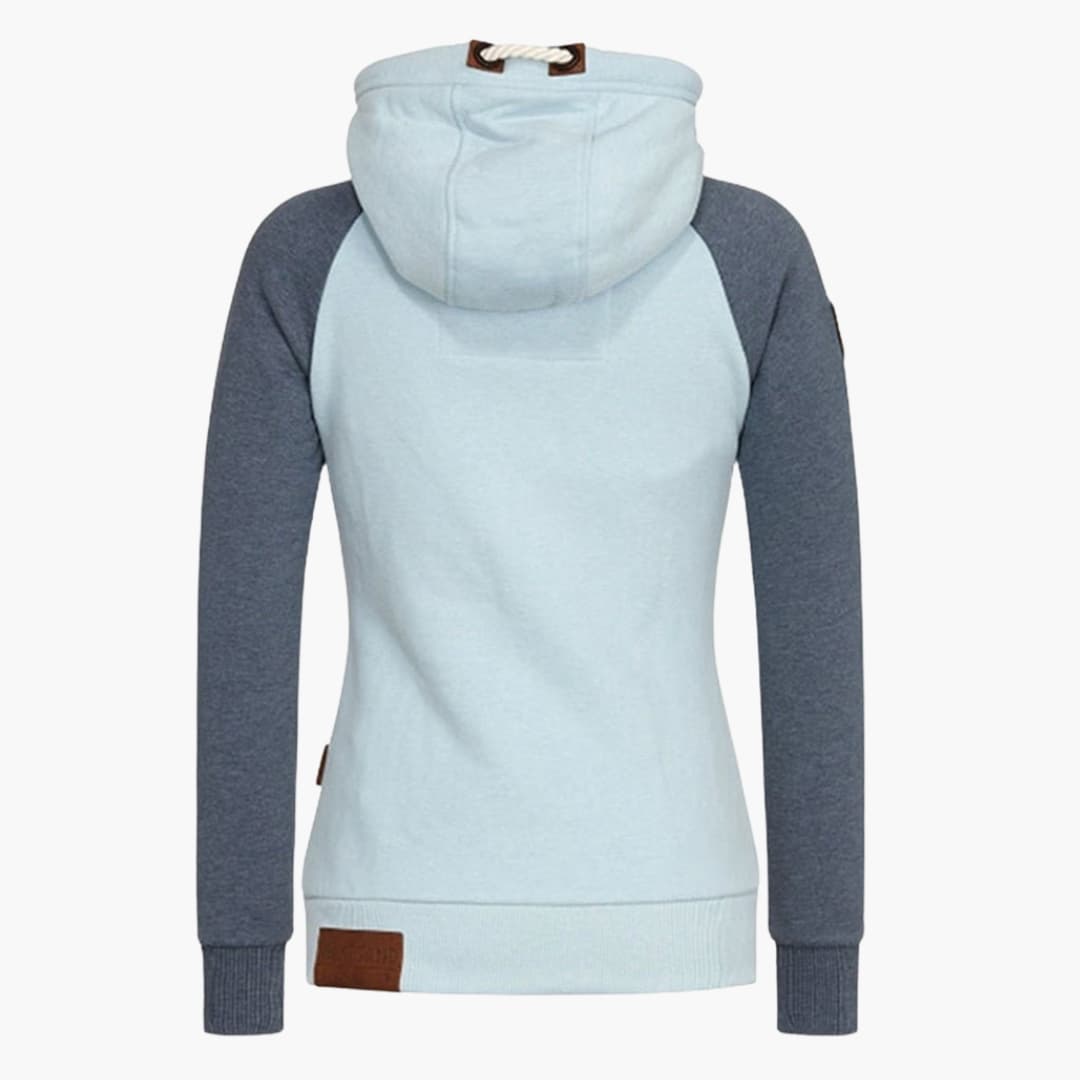 BerlinGlamour | Dameshoodie met trekkoordcapuchon 5