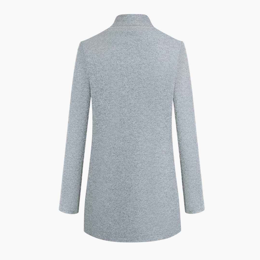 BerlinGlamour | Damesjas met lange mouwen en rechte zoom 2