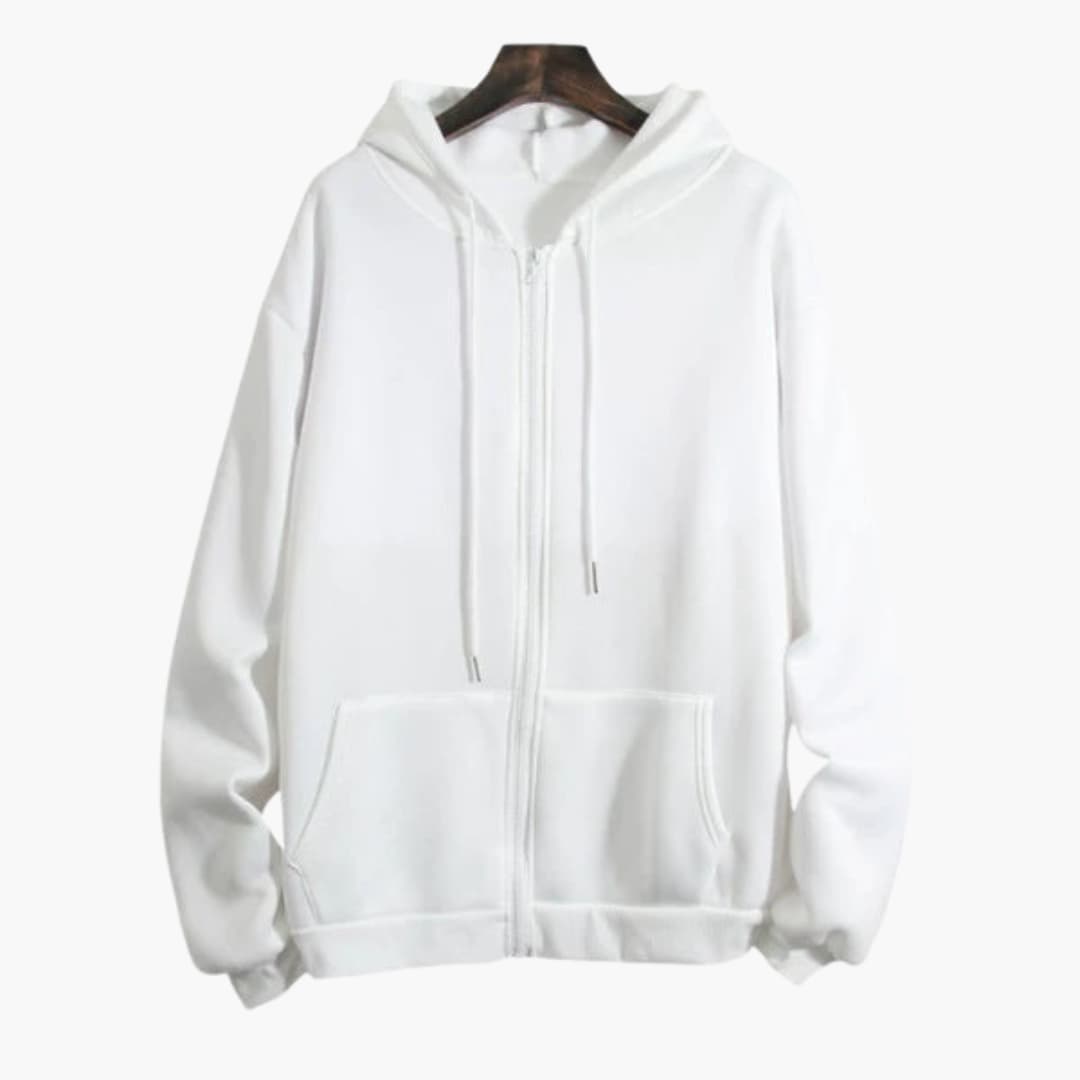 BerlinGlamour | Damesjas met rits aan de voorkant en geribbelde manchetten 3