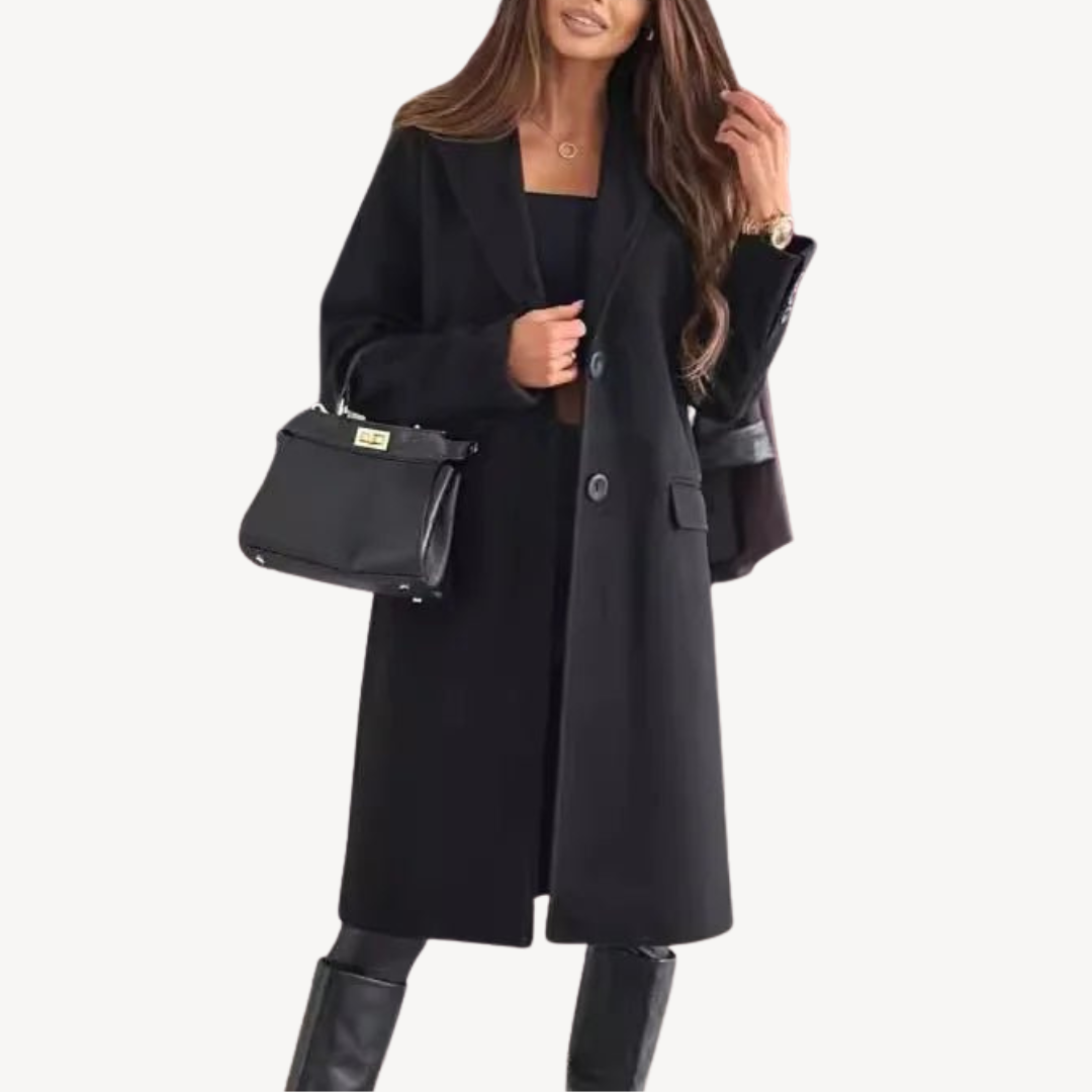 BerlinGlamour | Damesjas van wolmix met zakken 0