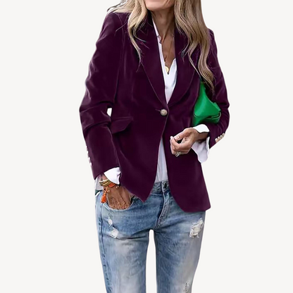 BerlinGlamour | Damesmode fluwelen blazer 4