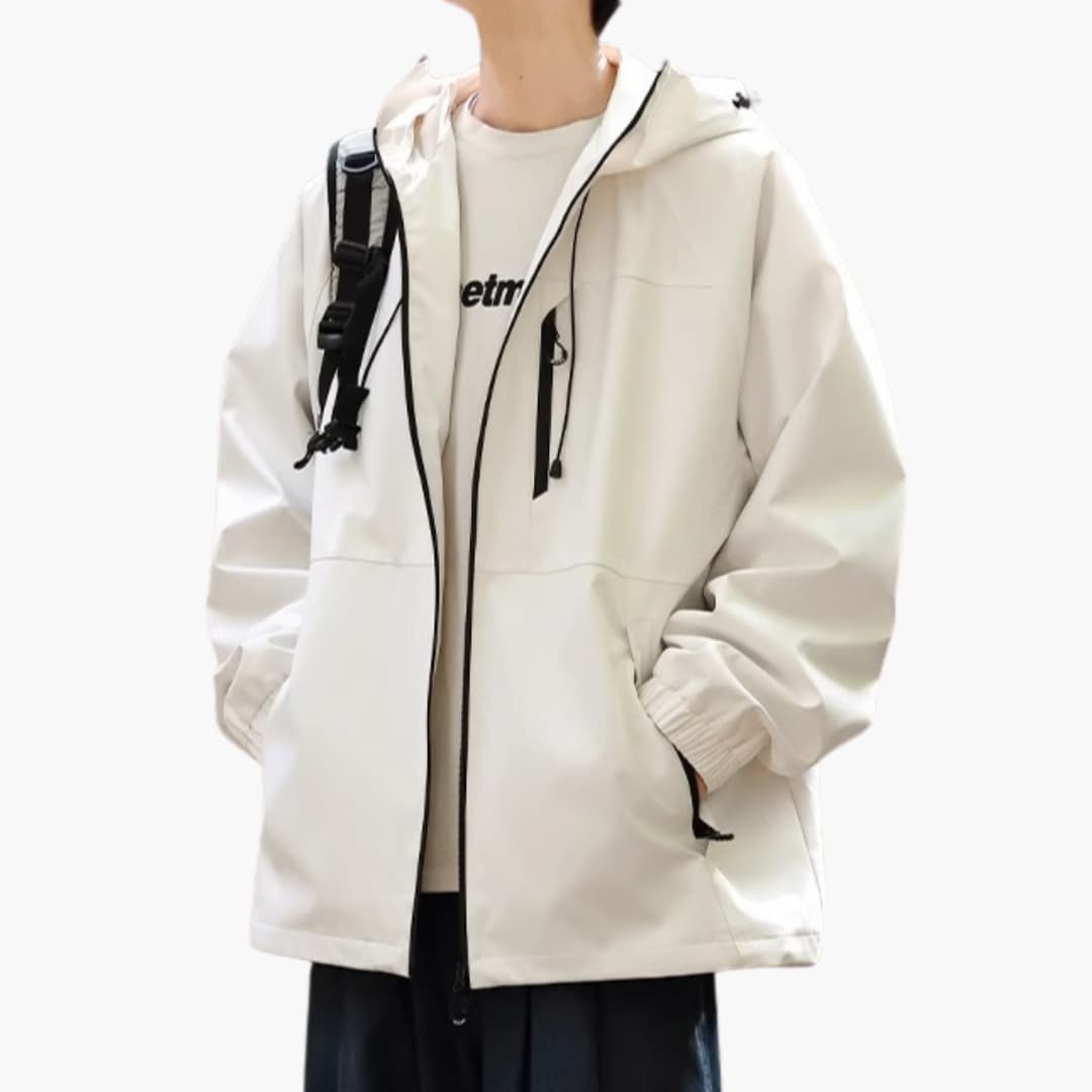 BerlinGlamour | Damesregenjas met capuchon en lange mouwen 1