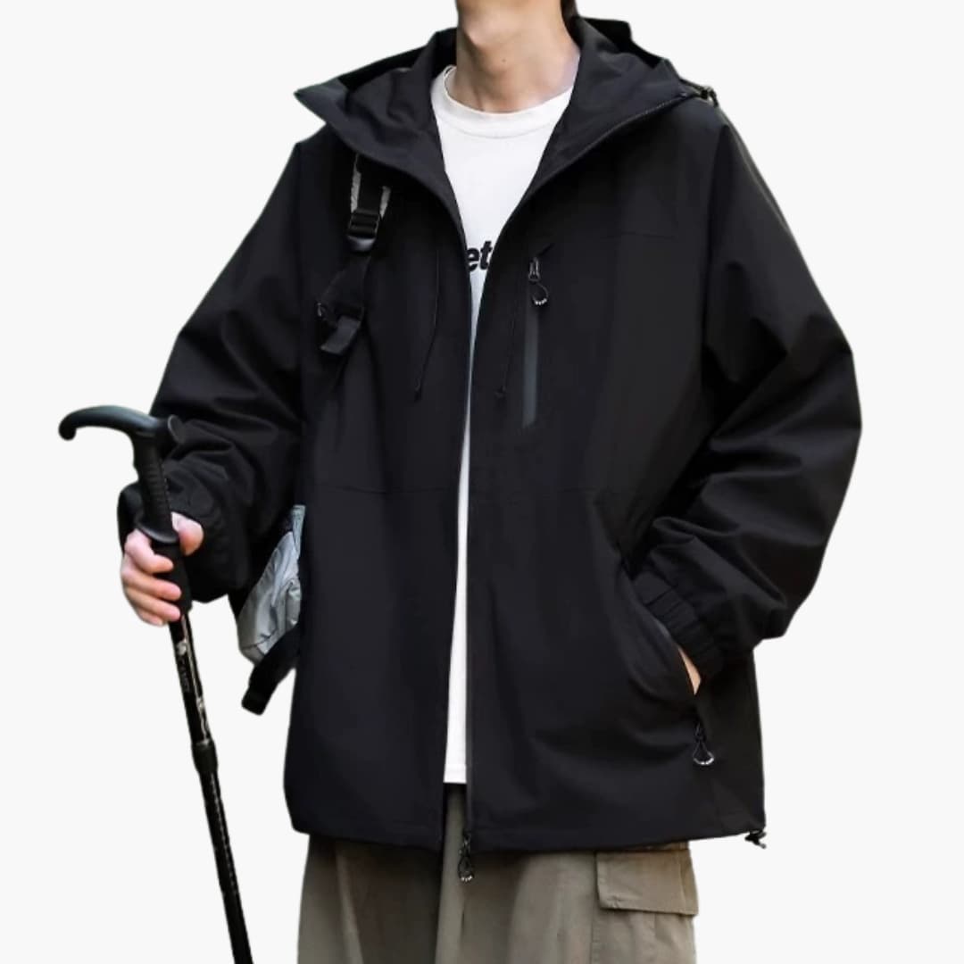 BerlinGlamour | Damesregenjas met capuchon en lange mouwen 2