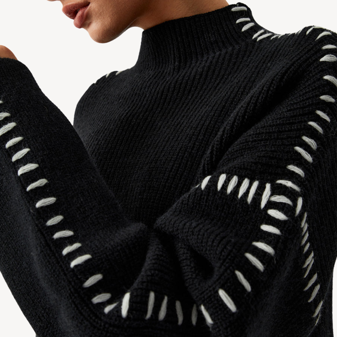 BerlinGlamour | Damestrui met breipatroondetails 6