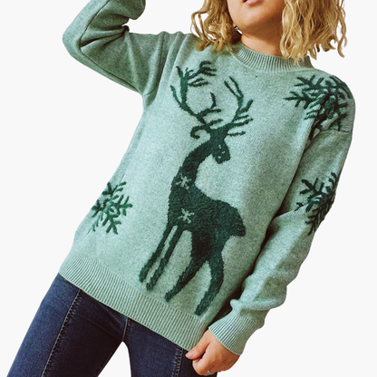 BerlinGlamour | Damestrui met rendiermotief en geribbelde details 3