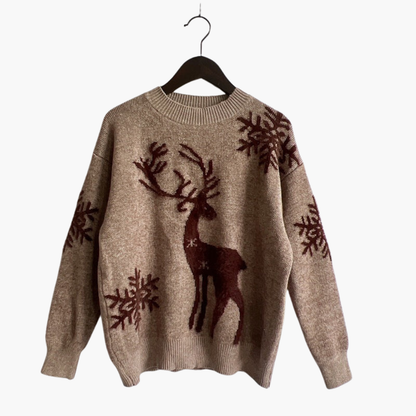 BerlinGlamour | Damestrui met rendiermotief en geribbelde details 4