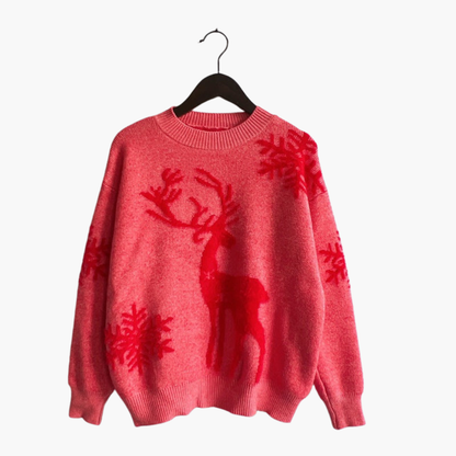 BerlinGlamour | Damestrui met rendiermotief en geribbelde details 8