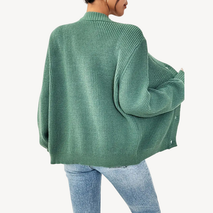 BerlinGlamour | Damesvest met V-hals en verlaagde schouders 5