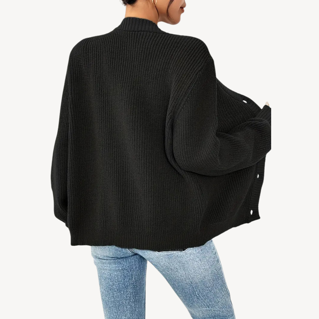 BerlinGlamour | Damesvest met V-hals en verlaagde schouders 7