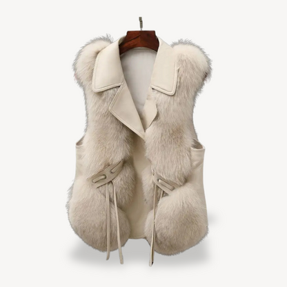 BerlinGlamour | Damesvest met imitatiebontvoering 2