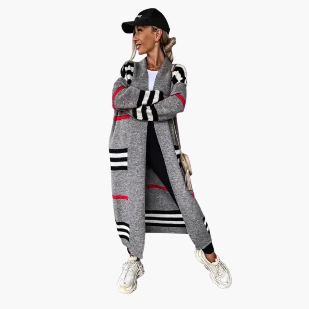 BerlinGlamour | Damesvest met open voorkant en lange mouwen 2