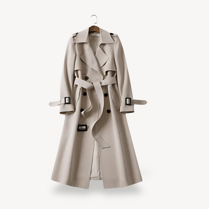 BerlinGlamour | Double-breasted trenchcoat voor dames 0