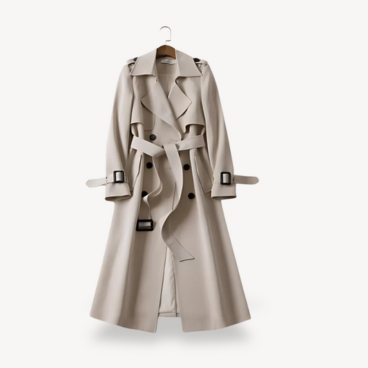 BerlinGlamour | Double-breasted trenchcoat voor dames 0