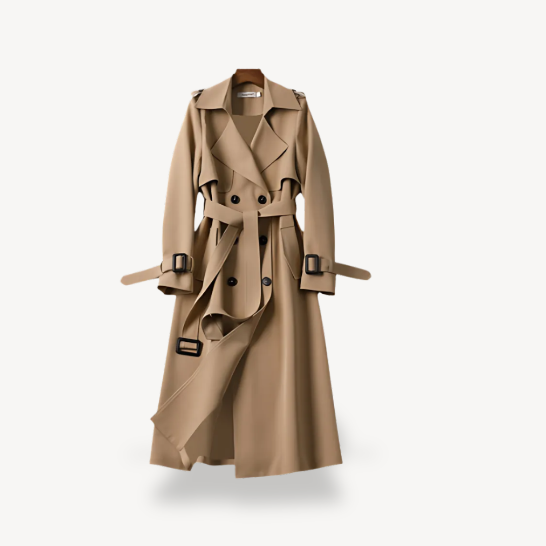 BerlinGlamour | Double-breasted trenchcoat voor dames 1