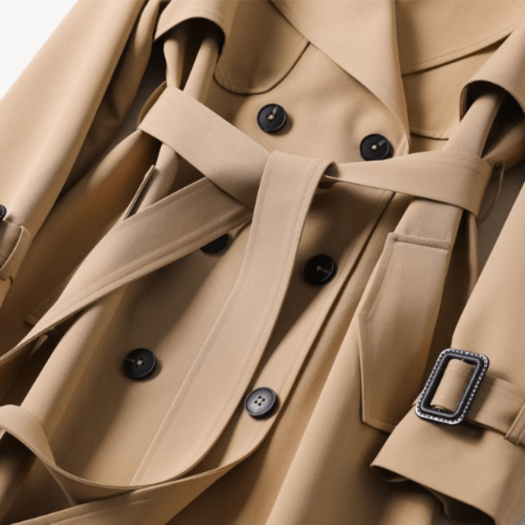 BerlinGlamour | Double-breasted trenchcoat voor dames 3