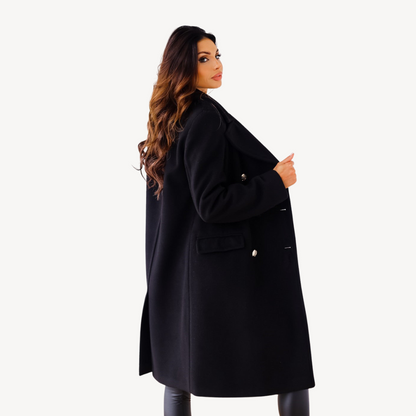 BerlinGlamour | Dubbelrijs wollen jas voor dames 6