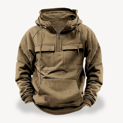 BerlinGlamour | Fleece cargo hoodie voor heren 3