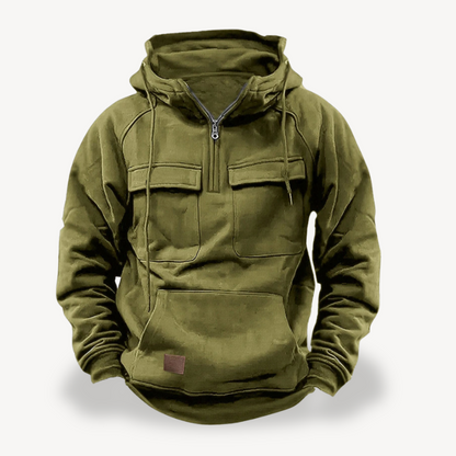 BerlinGlamour | Fleece cargo hoodie voor heren 5
