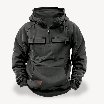 BerlinGlamour | Fleece cargo hoodie voor heren 6