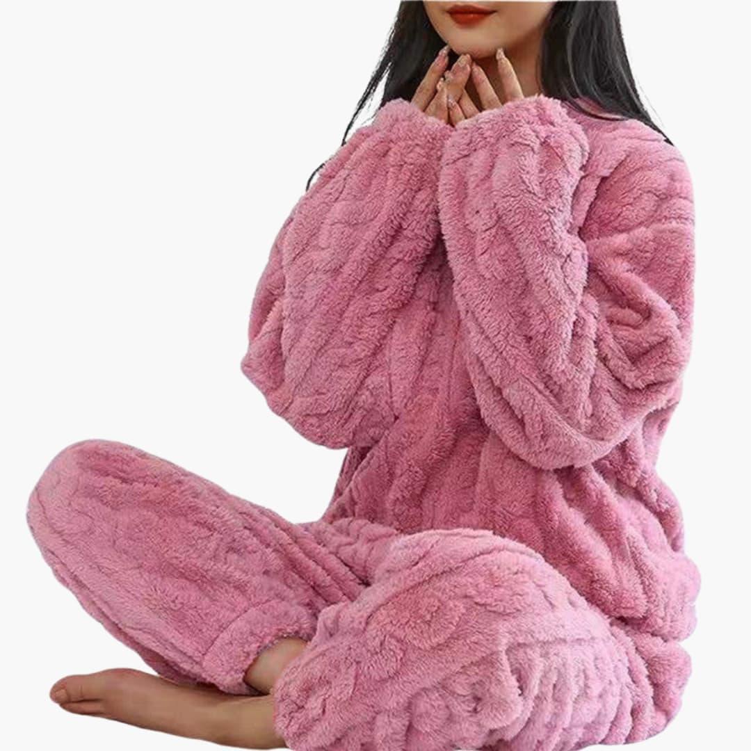 BerlinGlamour | Fleece pyjamaset voor dames 3