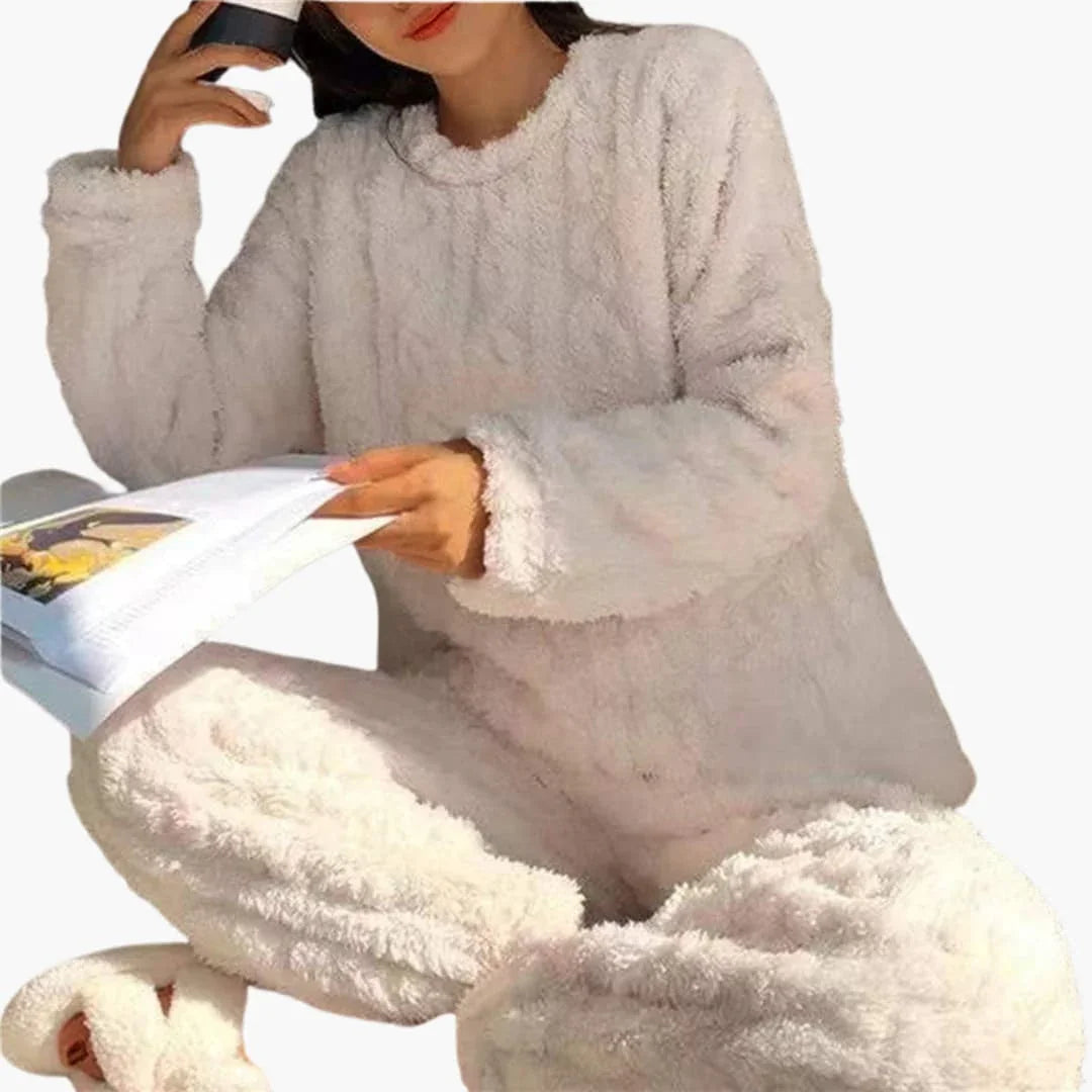 BerlinGlamour | Fleece pyjamaset voor dames 5