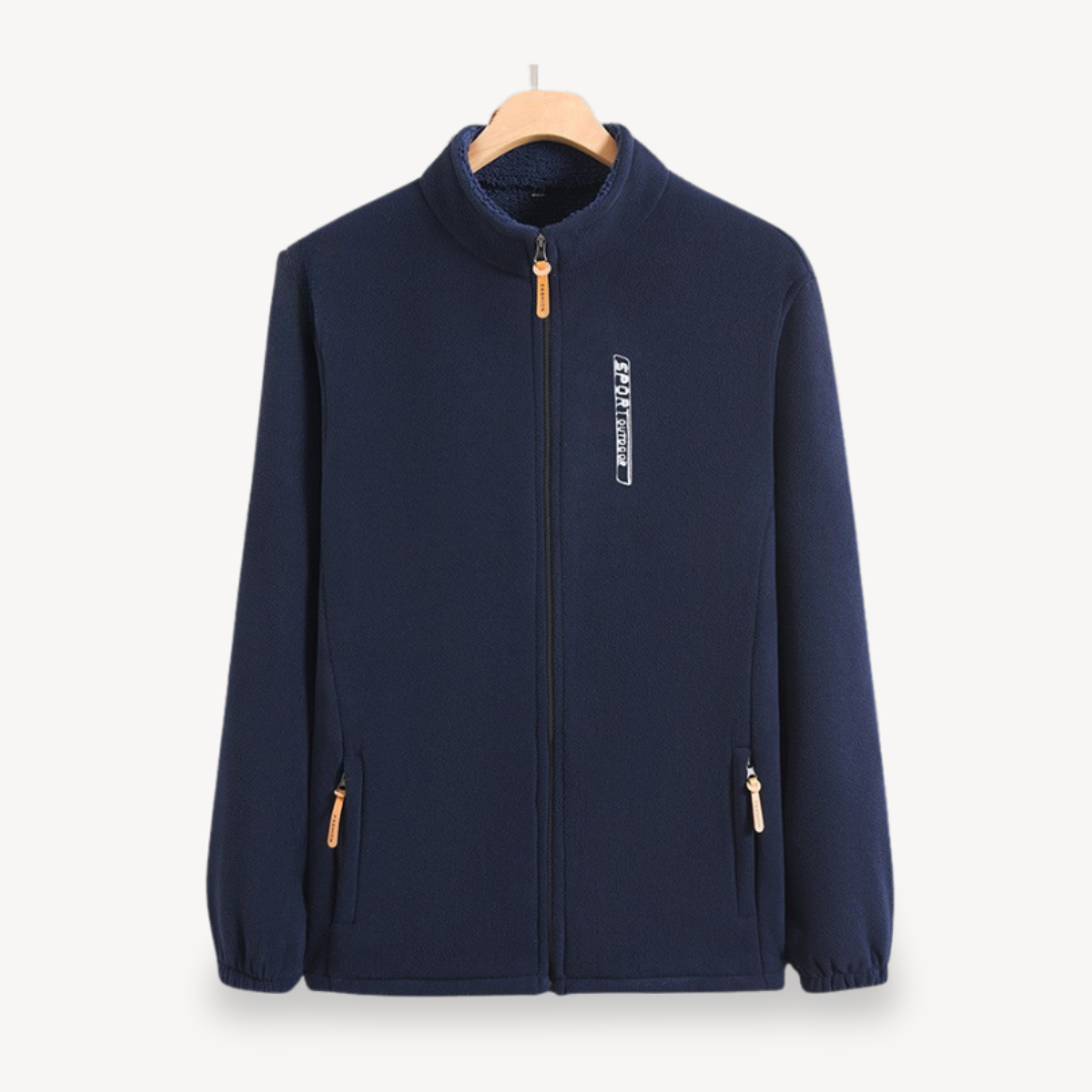 BerlinGlamour | Fleecejack met rits voor heren 0