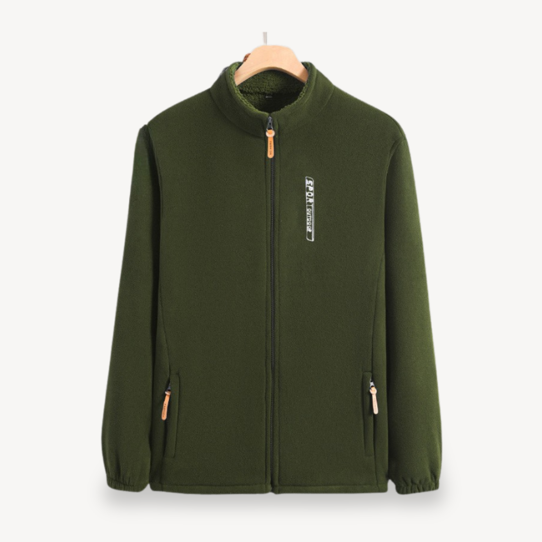 BerlinGlamour | Fleecejack met rits voor heren 2