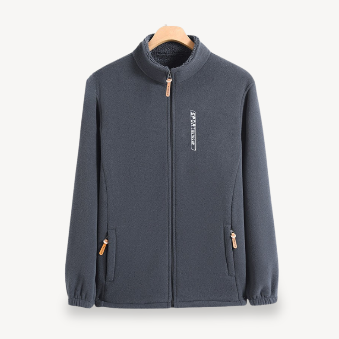 BerlinGlamour | Fleecejack met rits voor heren 3