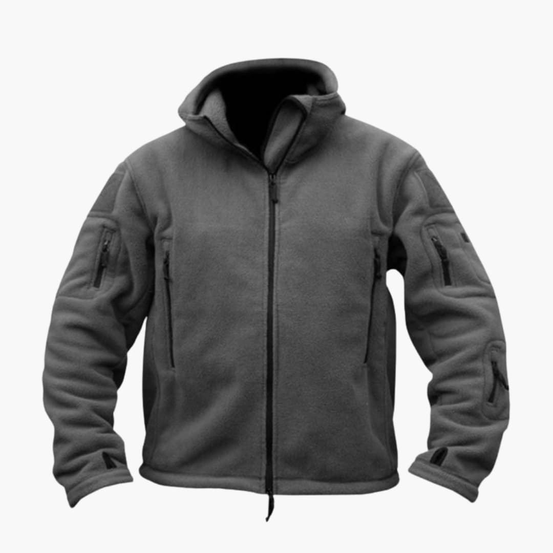 BerlinGlamour | Fleecejack voor heren met rits 1