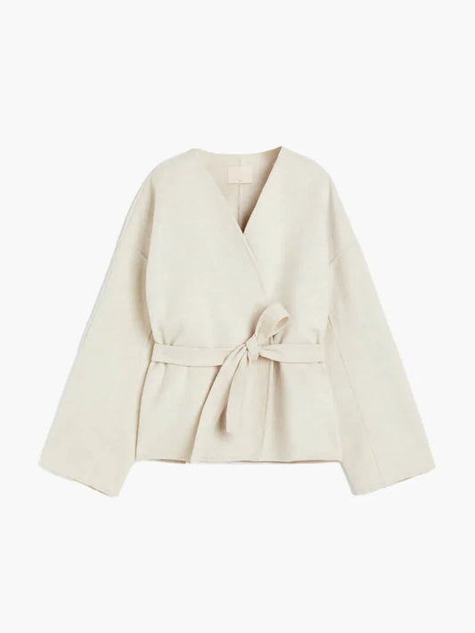 BerlinGlamour | Gebreid wikkelvest voor dames 0