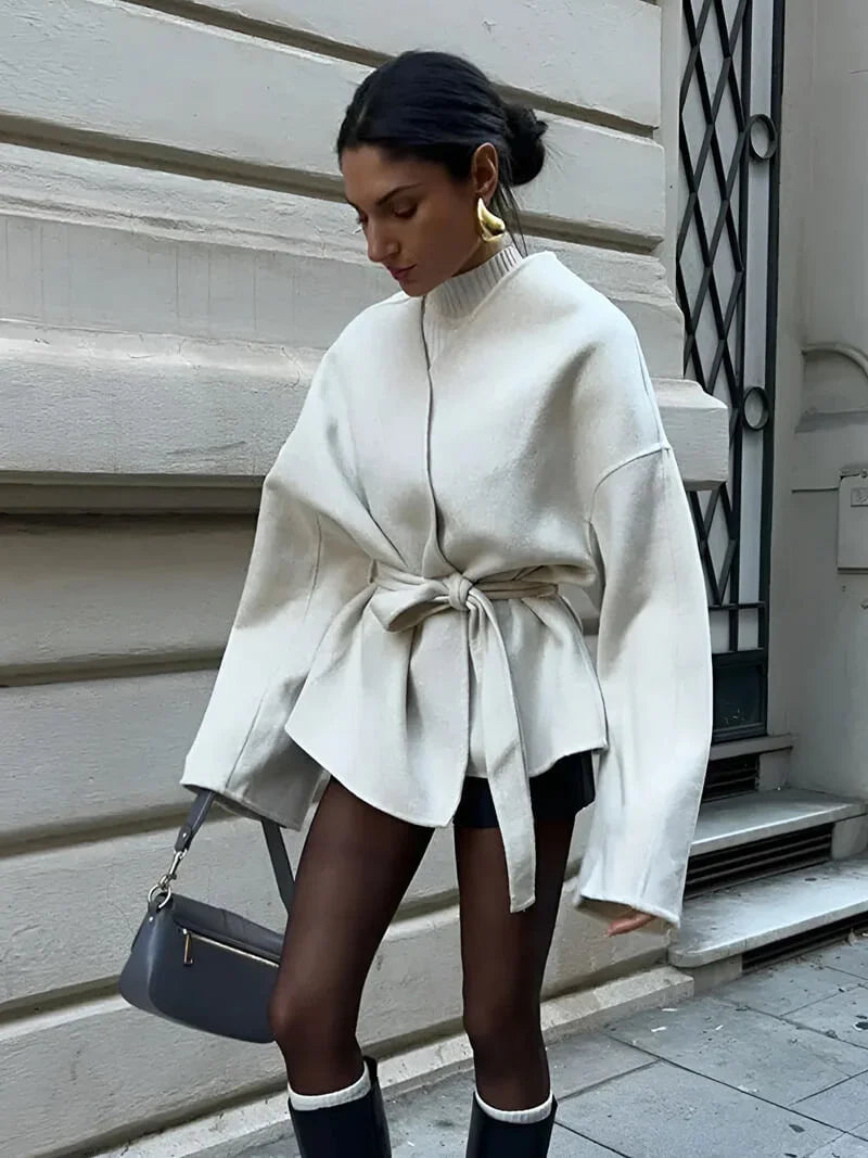 BerlinGlamour | Gebreid wikkelvest voor dames 3