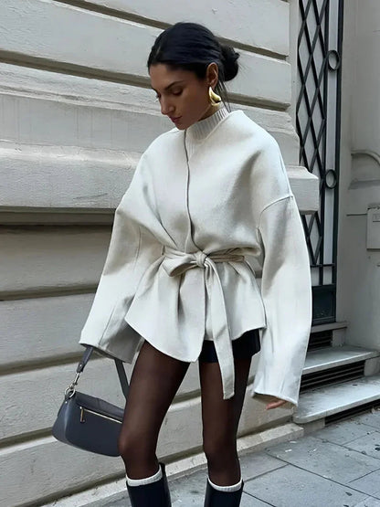 BerlinGlamour | Gebreid wikkelvest voor dames 3