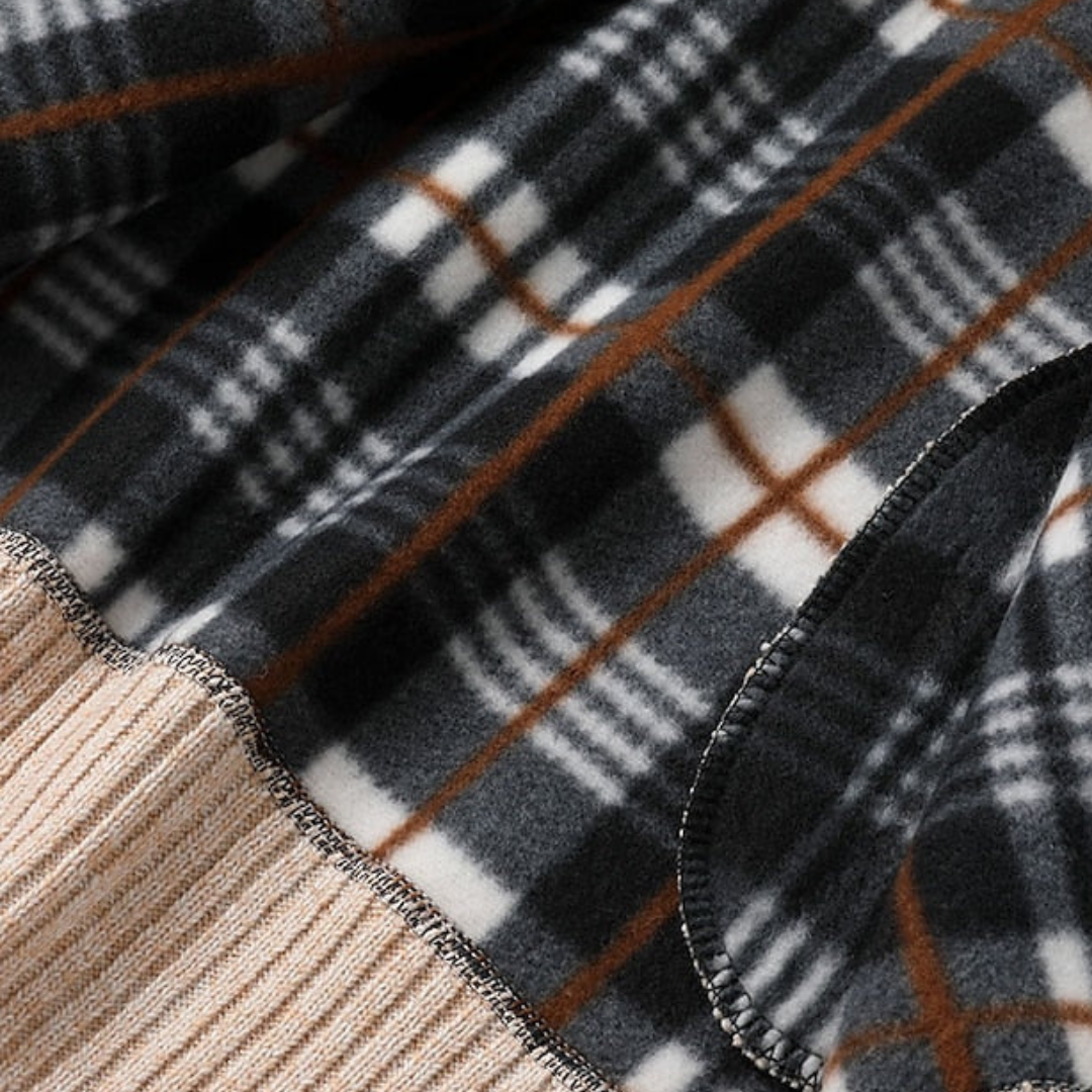 BerlinGlamour | Gebreide herentrui met rits en kraag 7