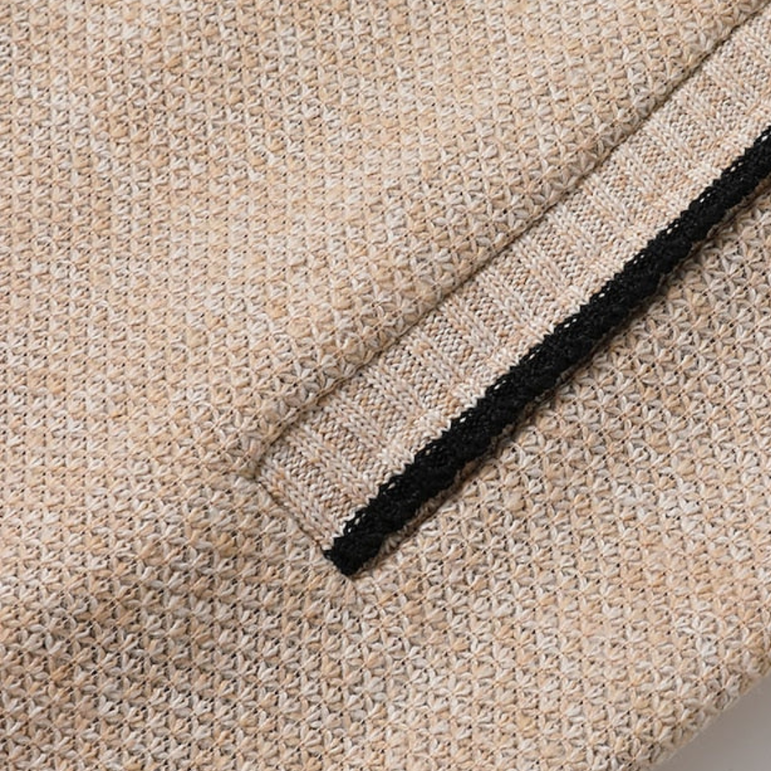 BerlinGlamour | Gebreide herentrui met rits en kraag 8