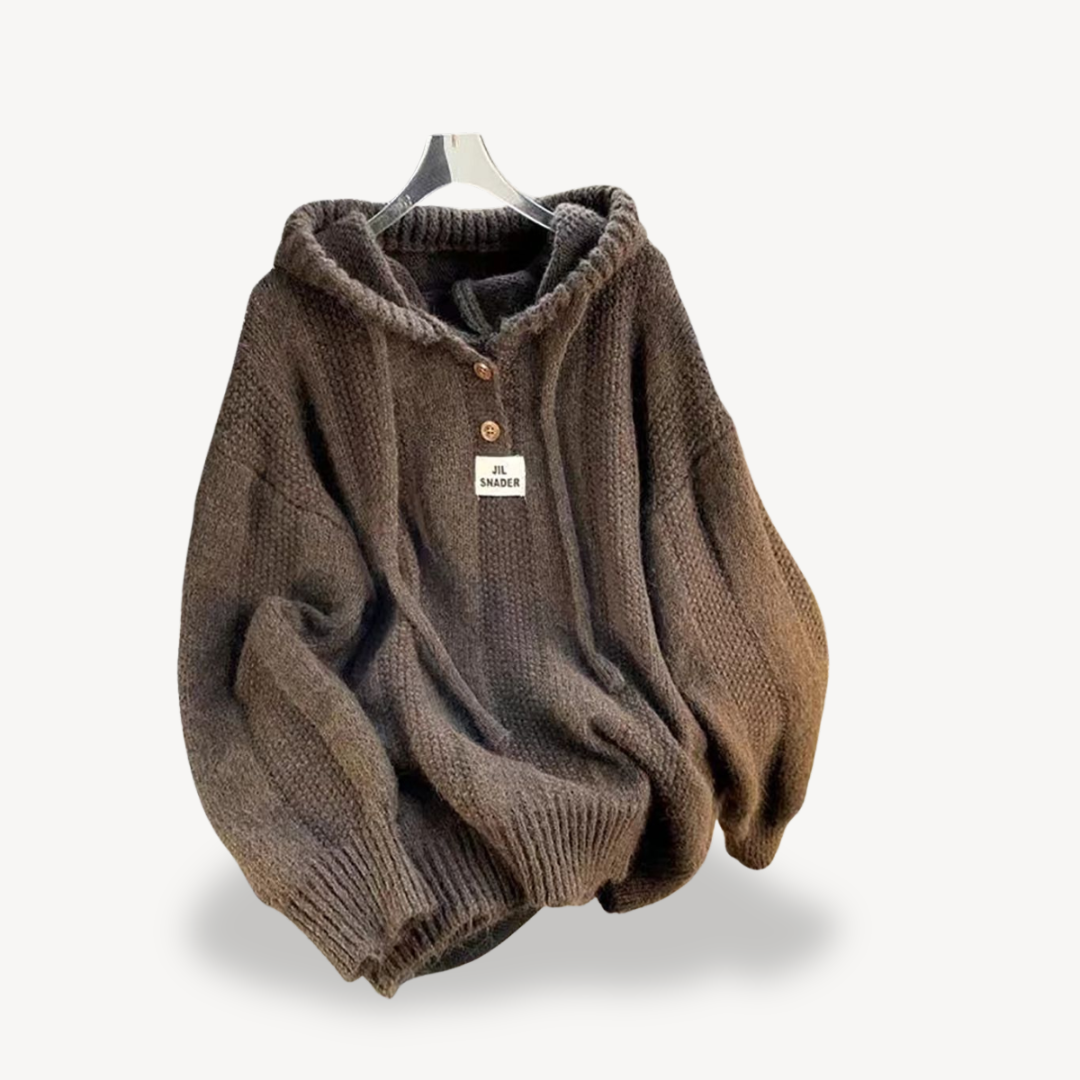 BerlinGlamour | Gebreide hoodie voor dames 1