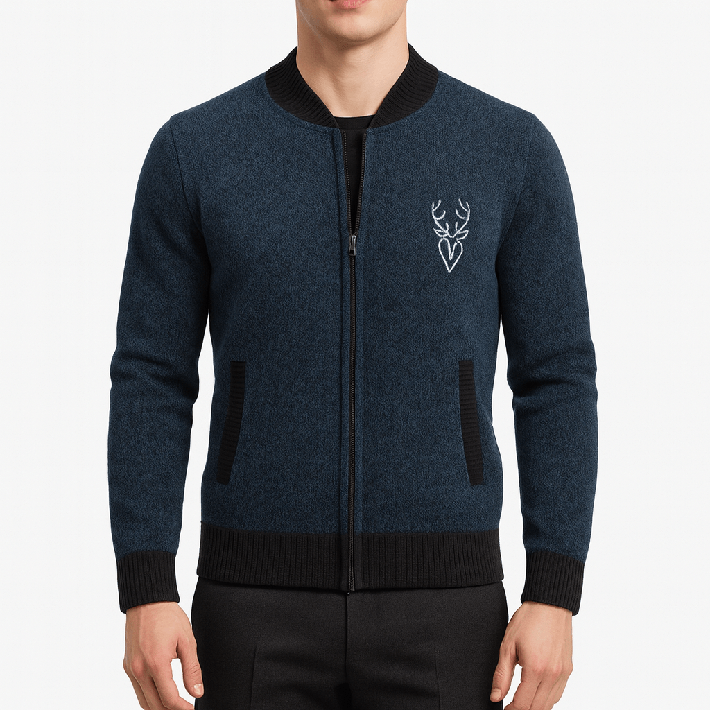 BerlinGlamour | Gebreide sweater met rits 0