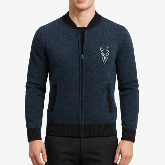 BerlinGlamour | Gebreide sweater met rits 0