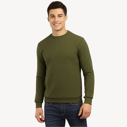 BerlinGlamour | Gebreide sweater met textuur voor heren 1